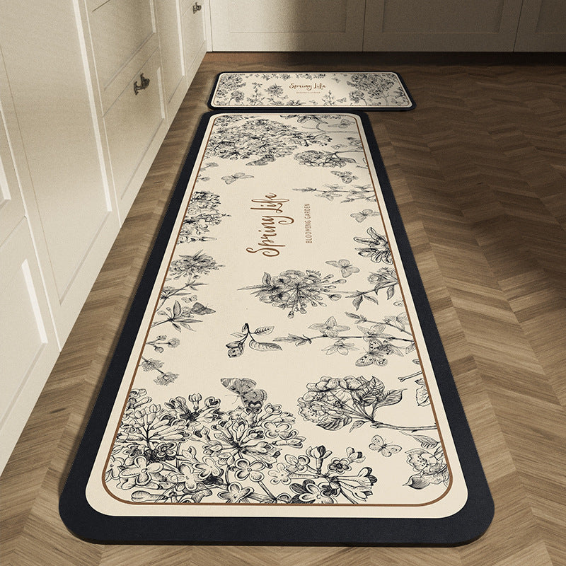 Classic Checkerboard Kitchen Runner Mat