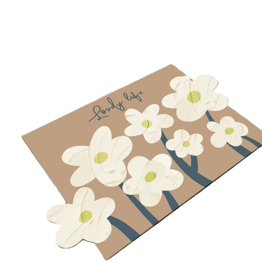 Decorative Floral Kitchen Mat Kalsten