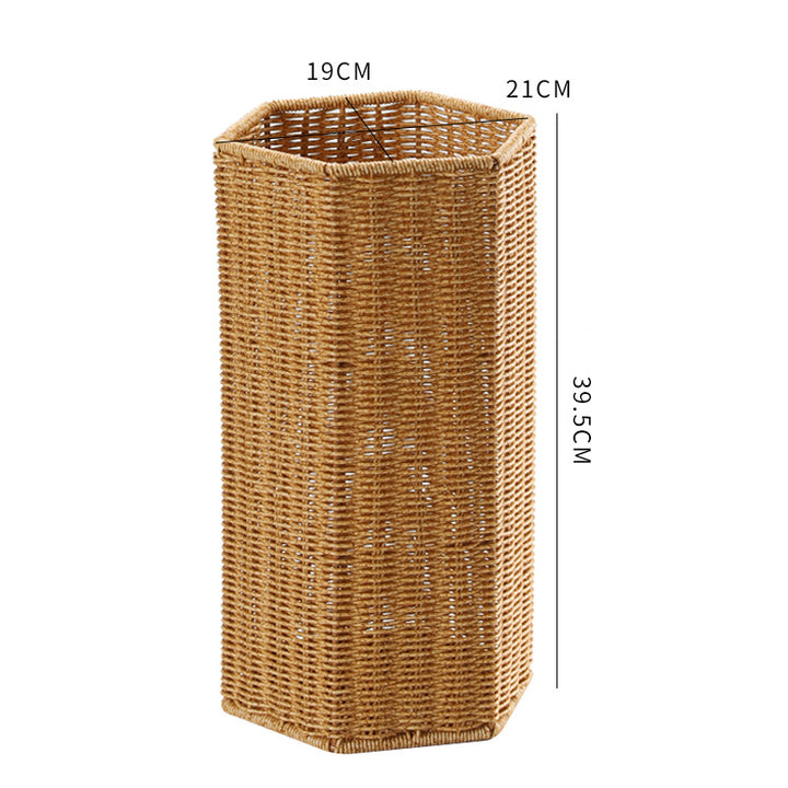 Unisex Handwoven Storage Basket with Hexagonal Shape Kalsten