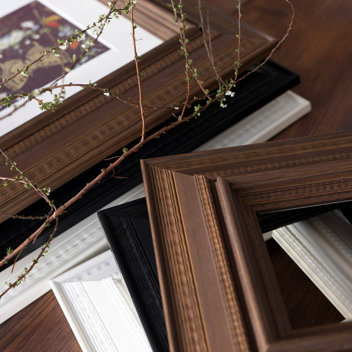 Ornate Floral Artwork Display Frame for Home