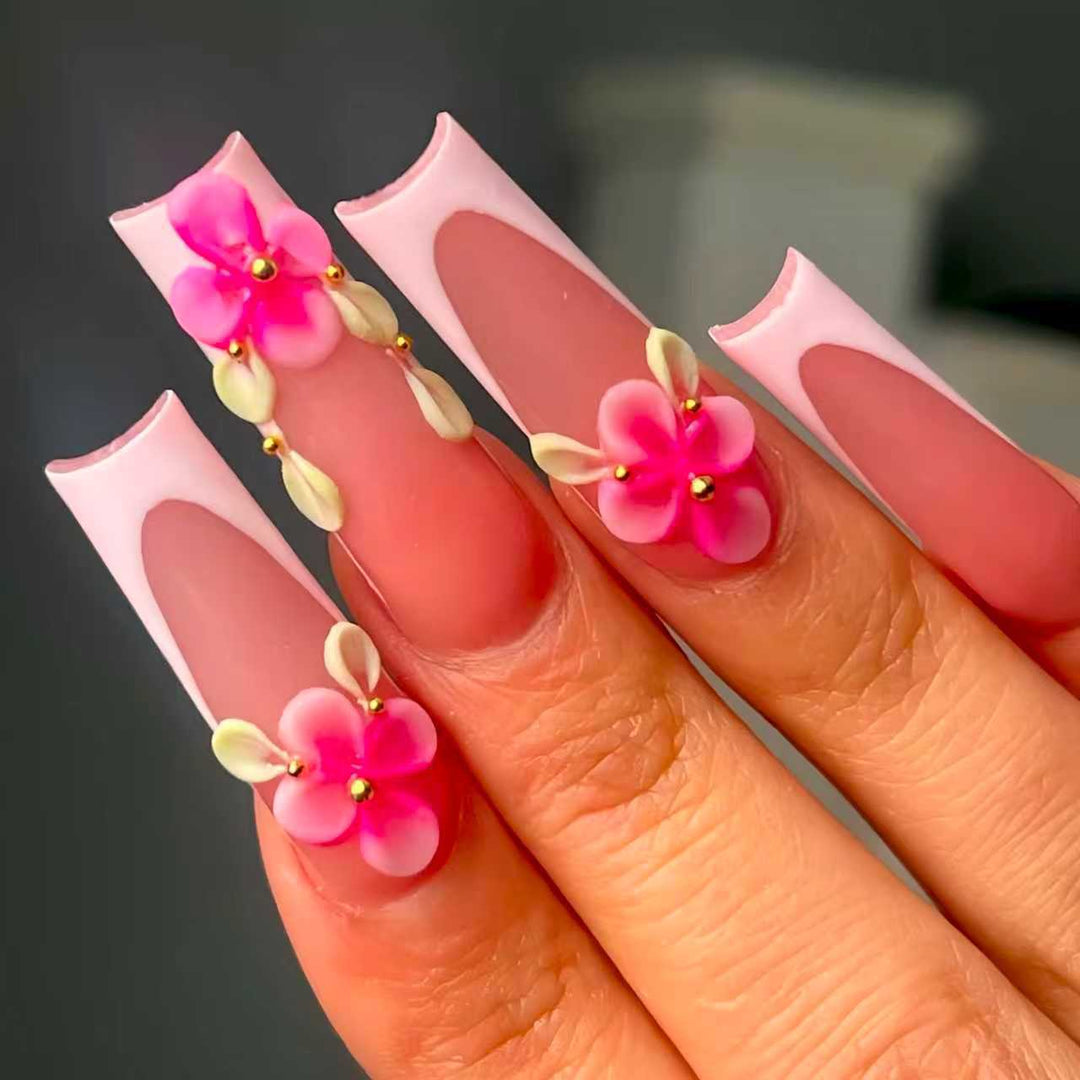 Floral Nail Design Extensions Kalsten