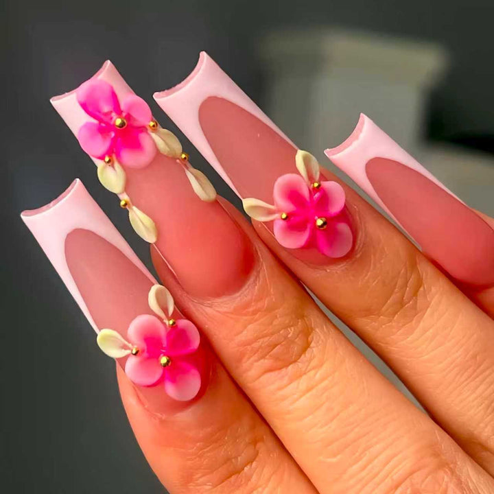Floral Nail Design Extensions Kalsten