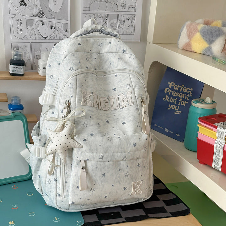 Stylish Star-Embellished Backpack