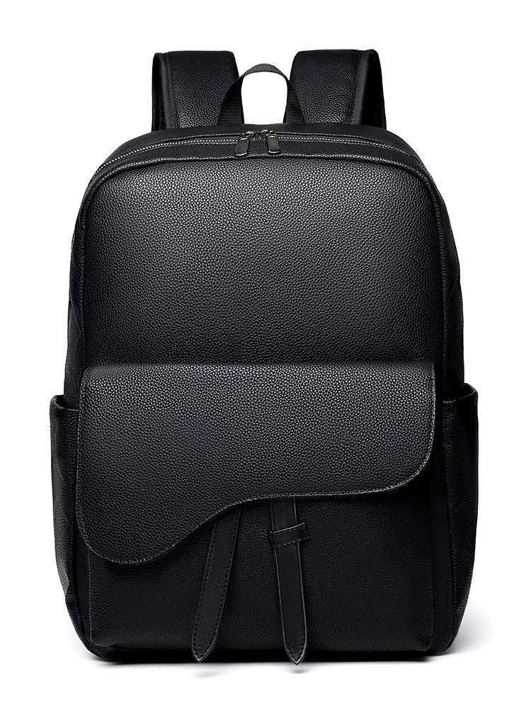 Elegant Textured Leather Backpack Kalsten