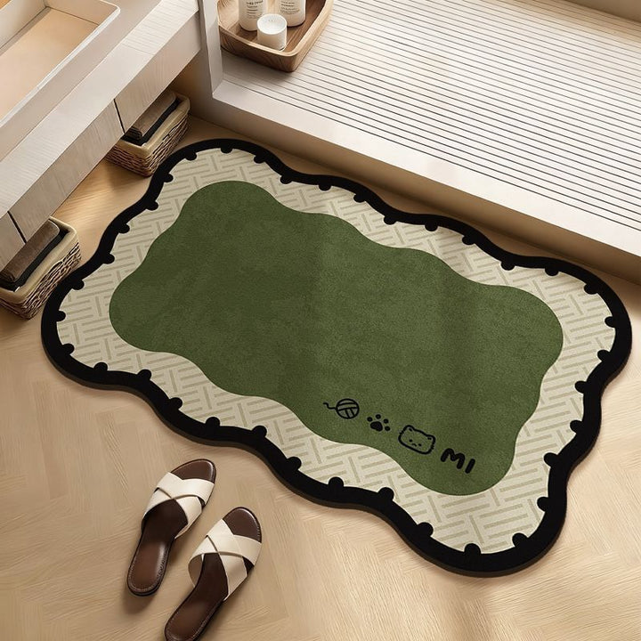 Playful Cartoon-Themed Bath Mat Kalsten