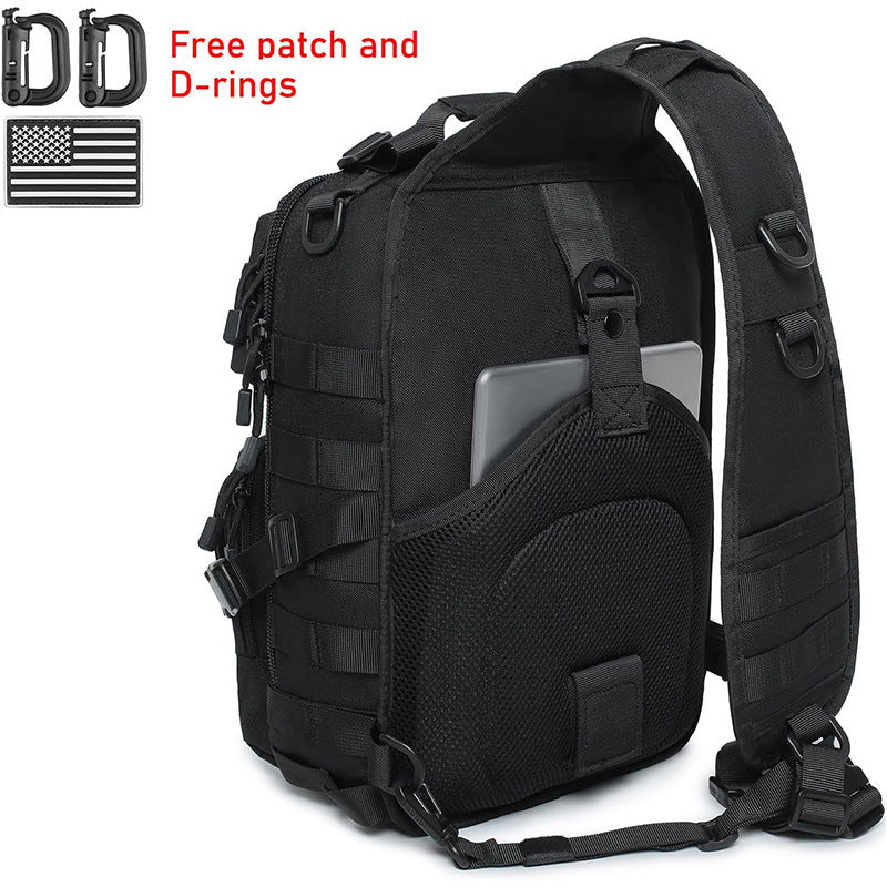 Tactical Sling Backpack with Multiple Compartments and Adjustable Carry Strap Kalsten
