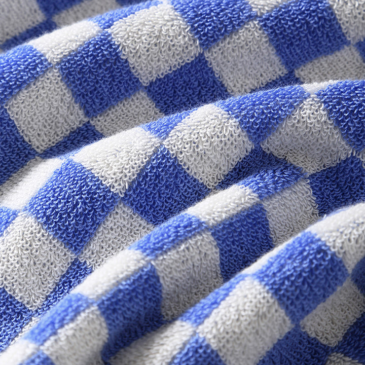 Women Elegant Terry Bath Towel with Striped Pattern Kalsten