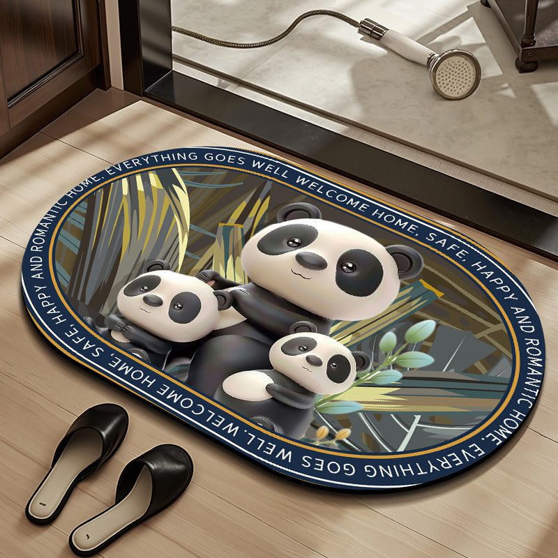 Whimsical Cabbage-Themed Welcome Mat Kalsten