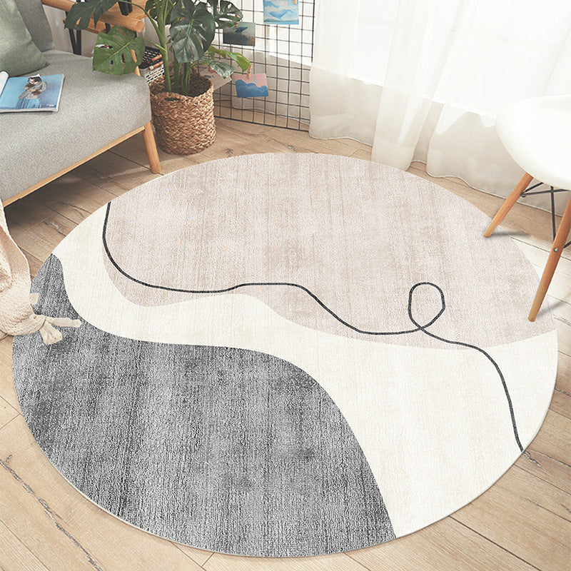 Abstract Patterned Round Area Rug Kalsten