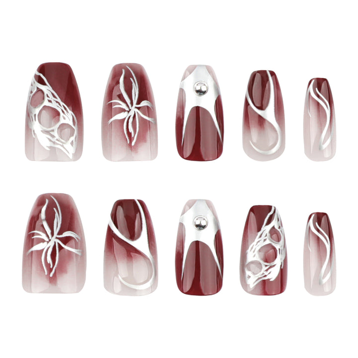 Artful Nail Extensions with Filigree Design Kalsten