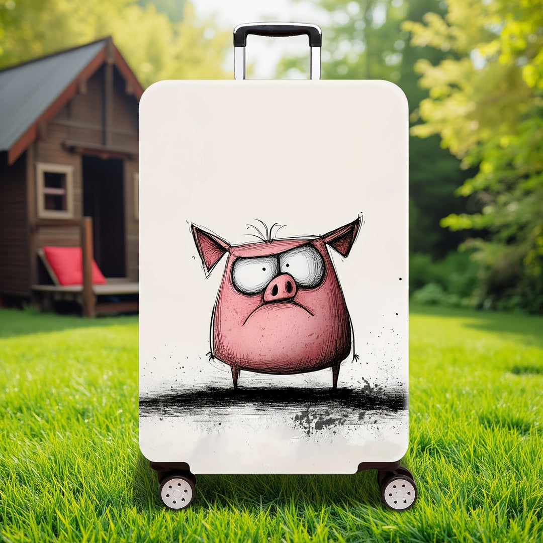 Cartoon Bull Design Hard Shell Suitcase Kalsten