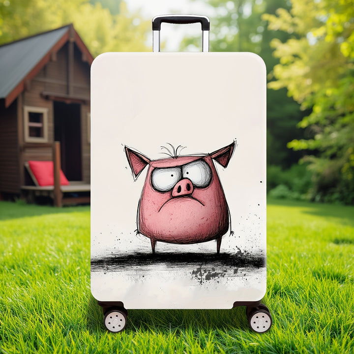 Cartoon Bull Design Hard Shell Suitcase Kalsten