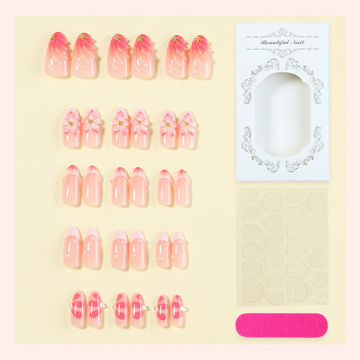 Floral Nail Art Press-On Set Kalsten