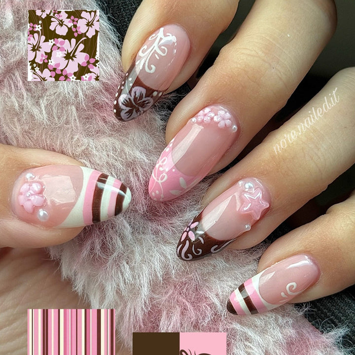 Artistic 24-Piece Nail Art Tips Kalsten