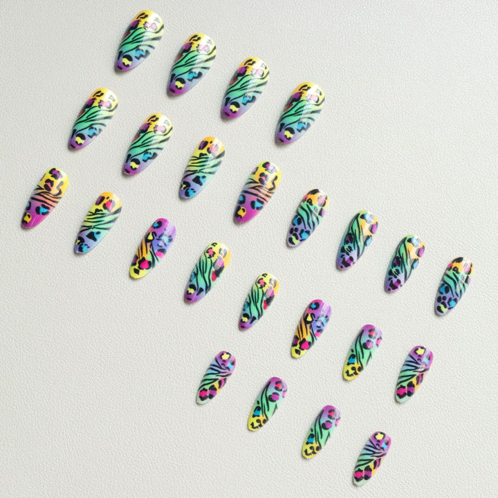 Wild Animal Print Nail Art