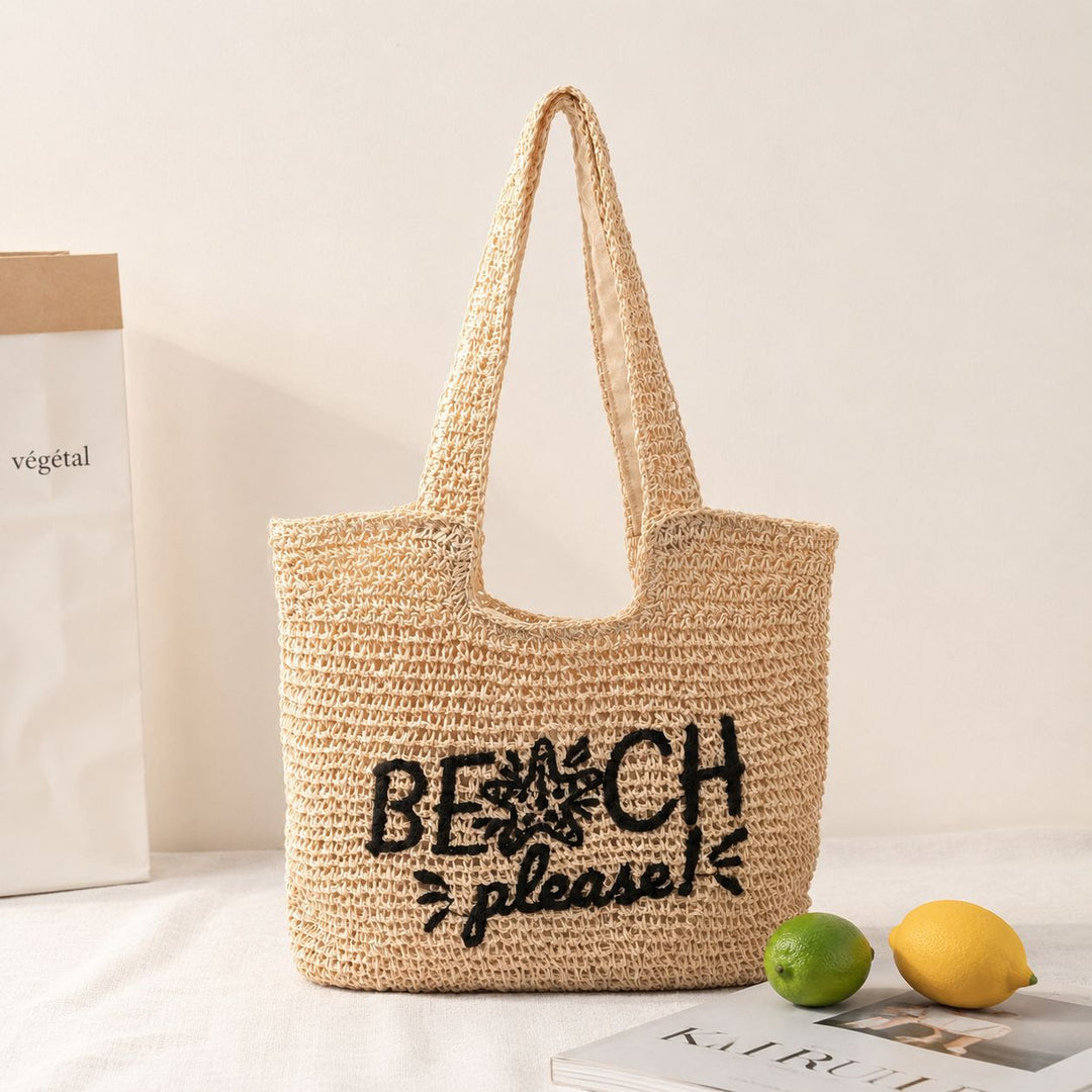 Leisure bag made of braided natural material Kalsten