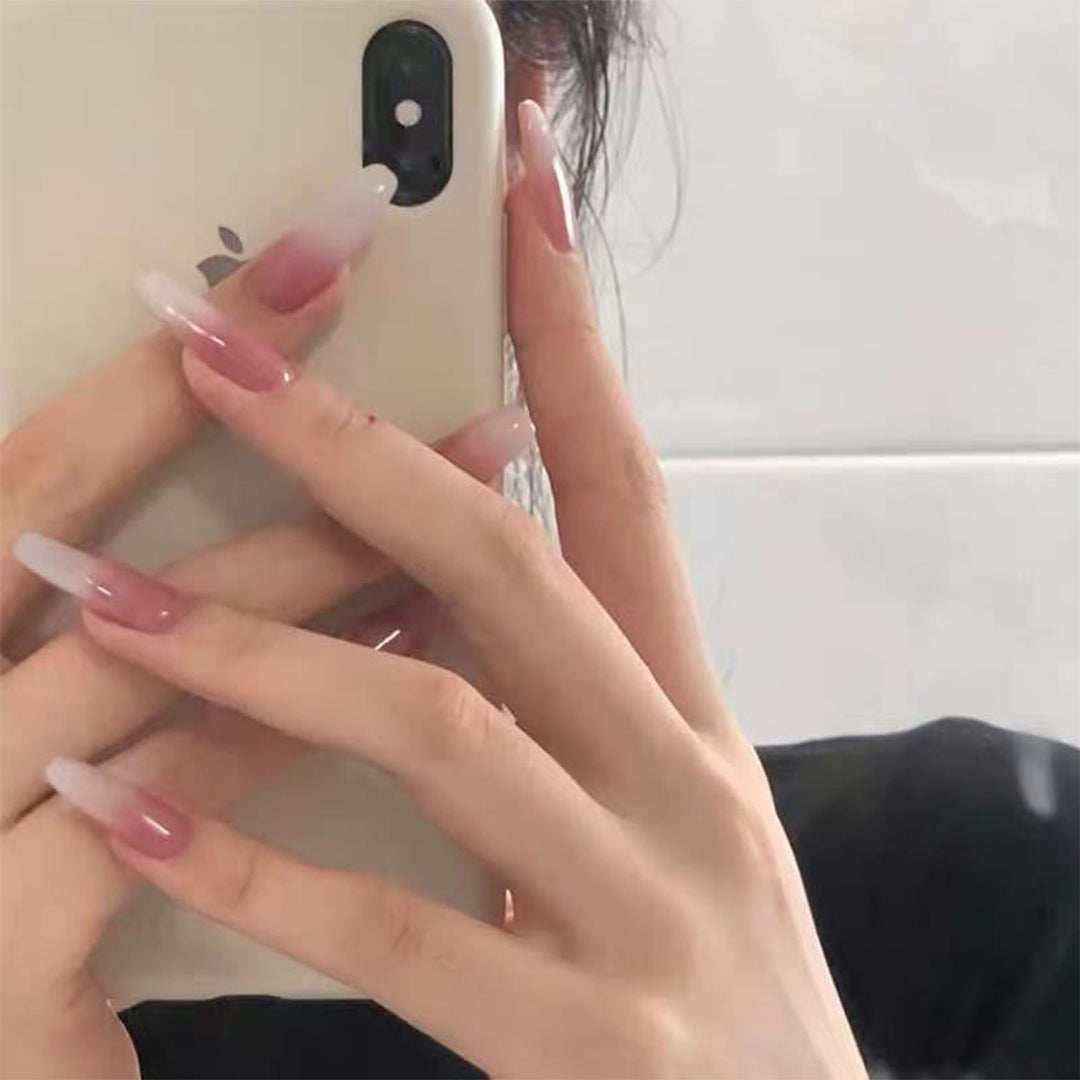 Ombre Long Stiletto Press-On Nails
