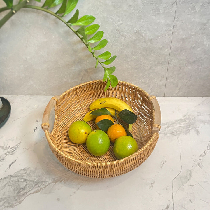 Decorative Wicker Storage Basket Kalsten