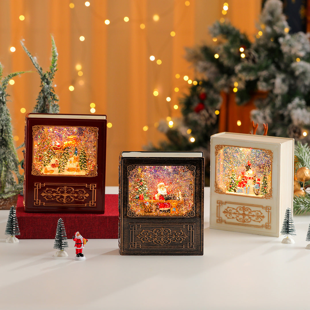 Musical Snow Globe Book Decoration Kalsten