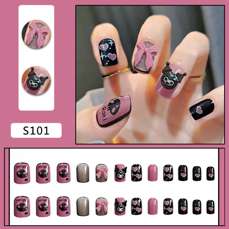 Nail art set with playful designs and 3D accents Kalsten