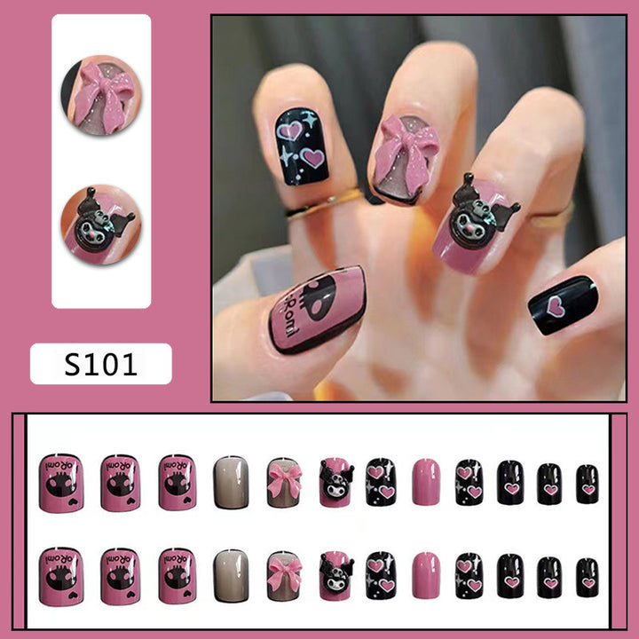 Nail art set with playful designs and 3D accents Kalsten