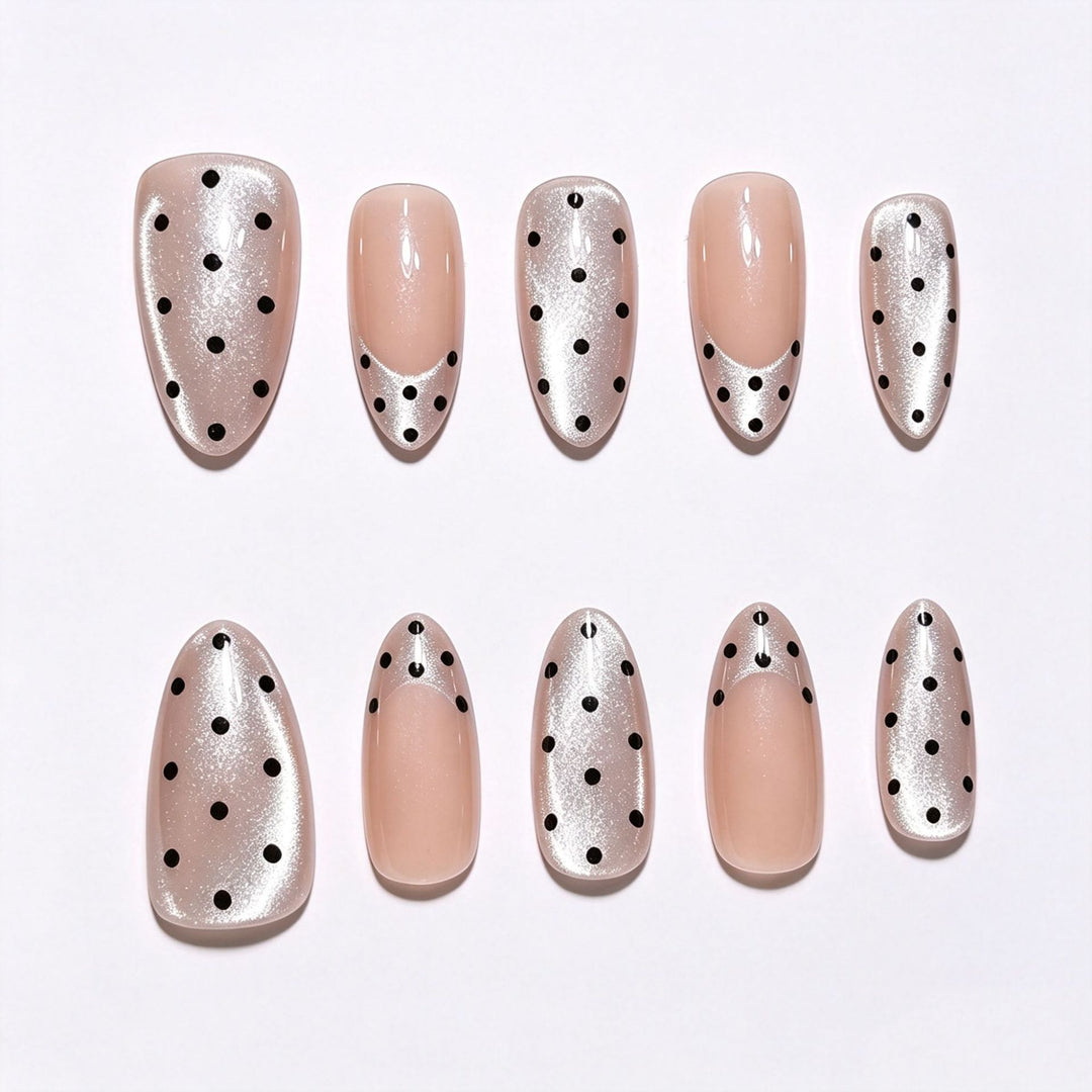 Polka Dot Decorative Press-On Nail Tips Kalsten