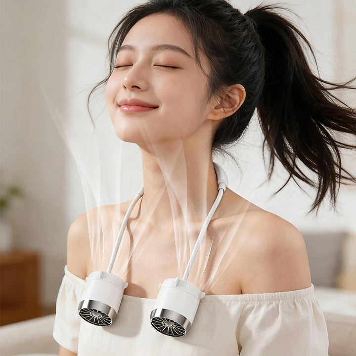 Ladies portable neck fan with flexible design Kalsten