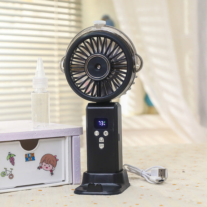 Women Portable Water Sprayer Fan with Digital Control Kalsten