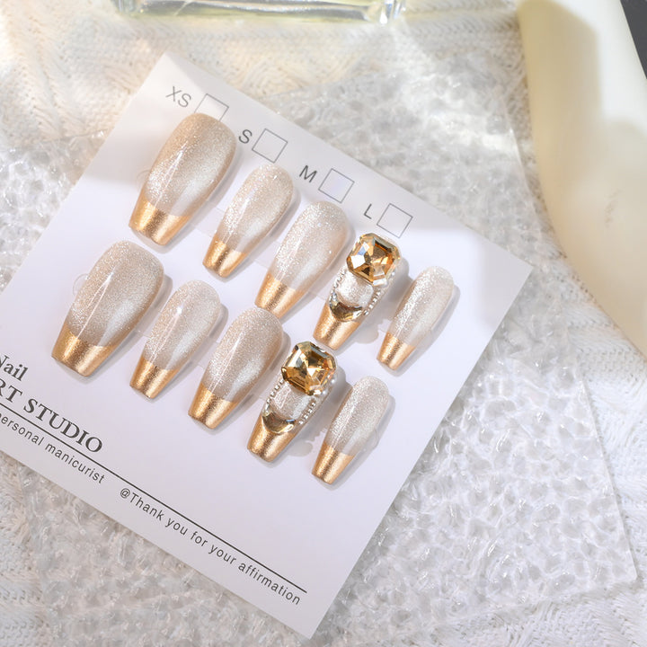 Premium Decorative Press-On Nail Set Kalsten