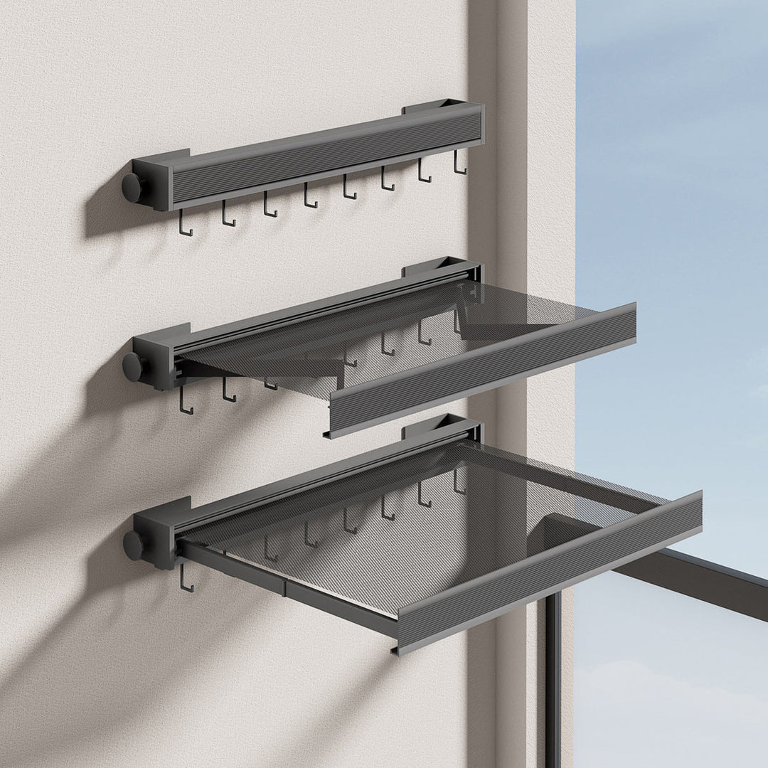 Wall-Mounted Folding Clothes Drying Rack