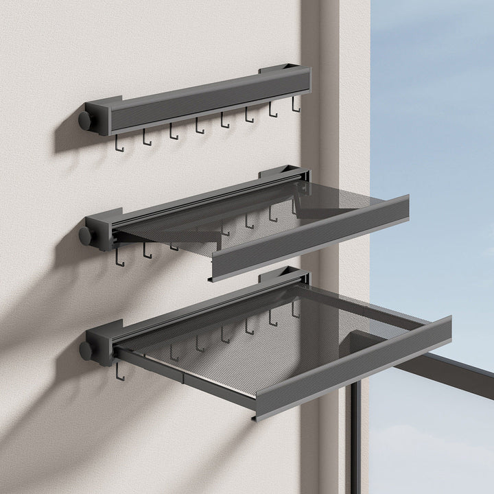 Wall-Mounted Folding Clothes Drying Rack