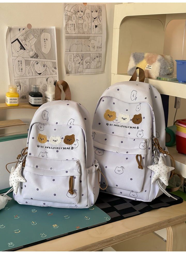 Cute Illustrated Animal-Themed Backpack