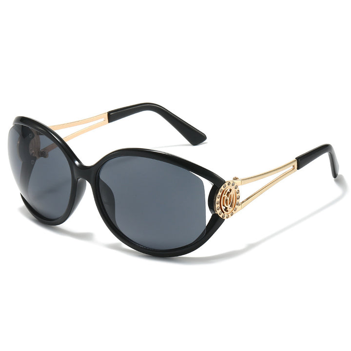 Designer Cat-Eye Sunglasses with Gold Accent Details Kalsten