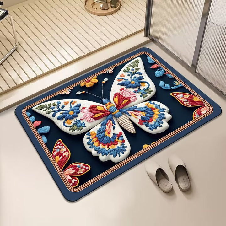 Floral Print Area Mat Kalsten