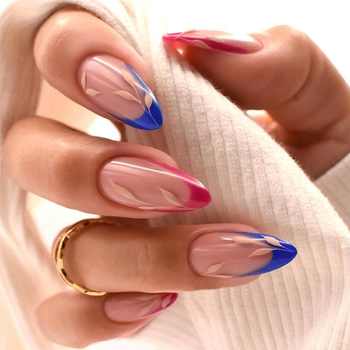 Press-On Nail Art Set with Elegant Gradient Design Kalsten