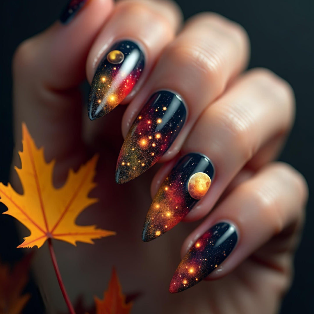 Celestial Galaxy-Inspired Nail Art Kalsten
