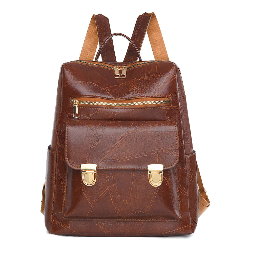 Stylish Leather Backpack Kalsten