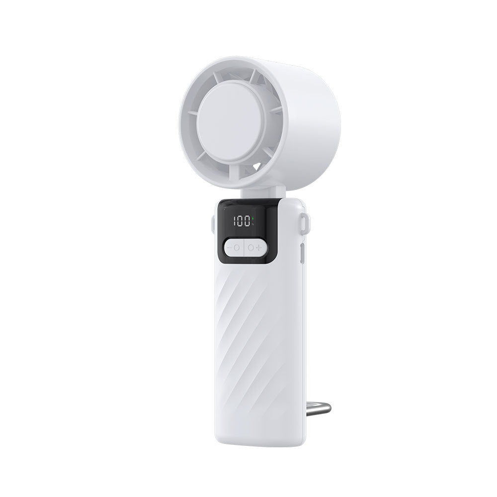 Unisex Digital Display Rechargeable Handheld Cooling Fan Kalsten