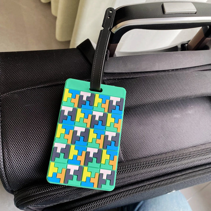 Puzzle Pattern Luggage Identifier Kalsten