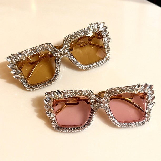 Decorative Rhinestone Embellished Sunglasses Kalsten