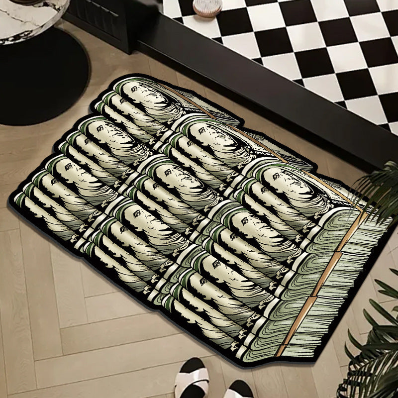 Money Roll Decorative Area Mat