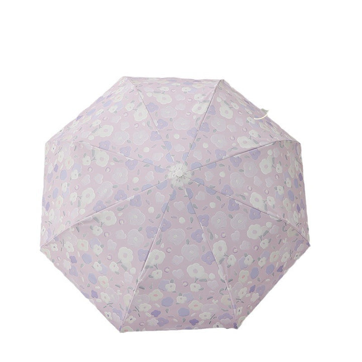 Women's Foldable Umbrella with Stylish Floral Design Kalsten
