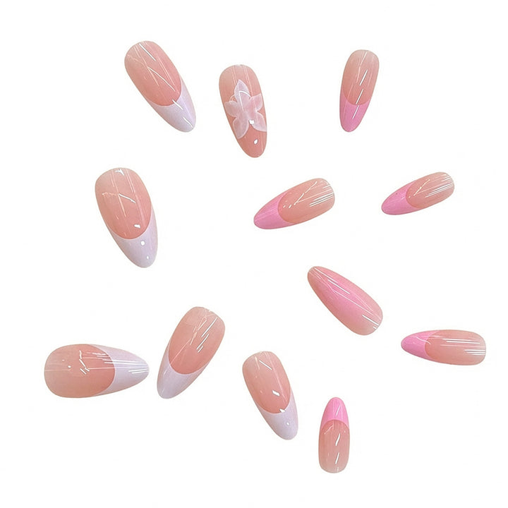 Artistic Floral Press-On Nail Design Kalsten
