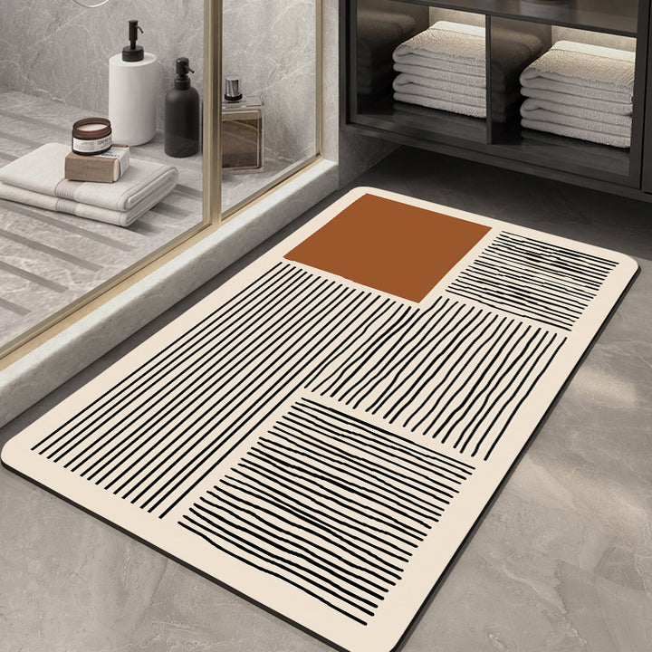 Decorative Luxe Bath Mat Kalsten