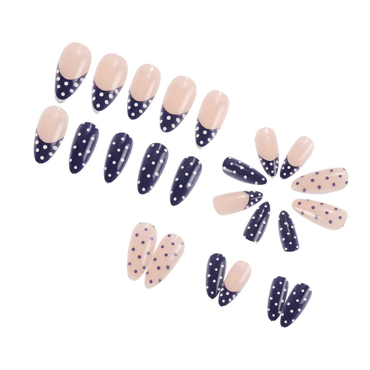 Artificial nails in modern polka dot design Kalsten