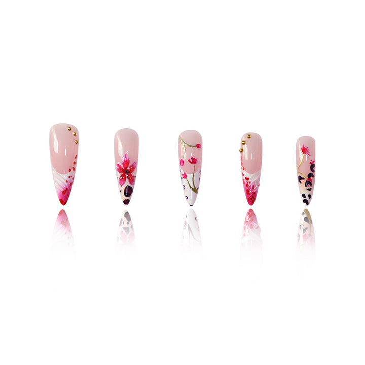 Premium Floral Acrylic Nail Art Set Kalsten
