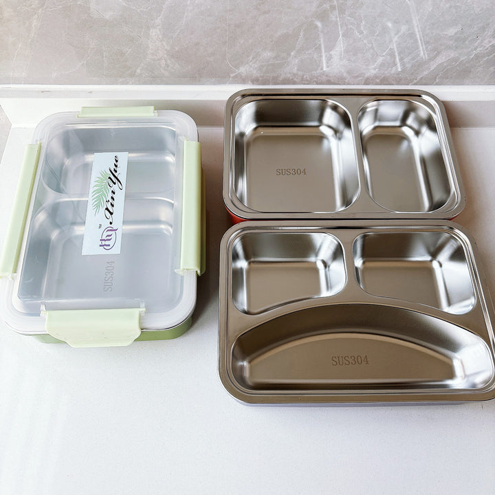 Multi-Compartment Stainless Steel Lunch Container