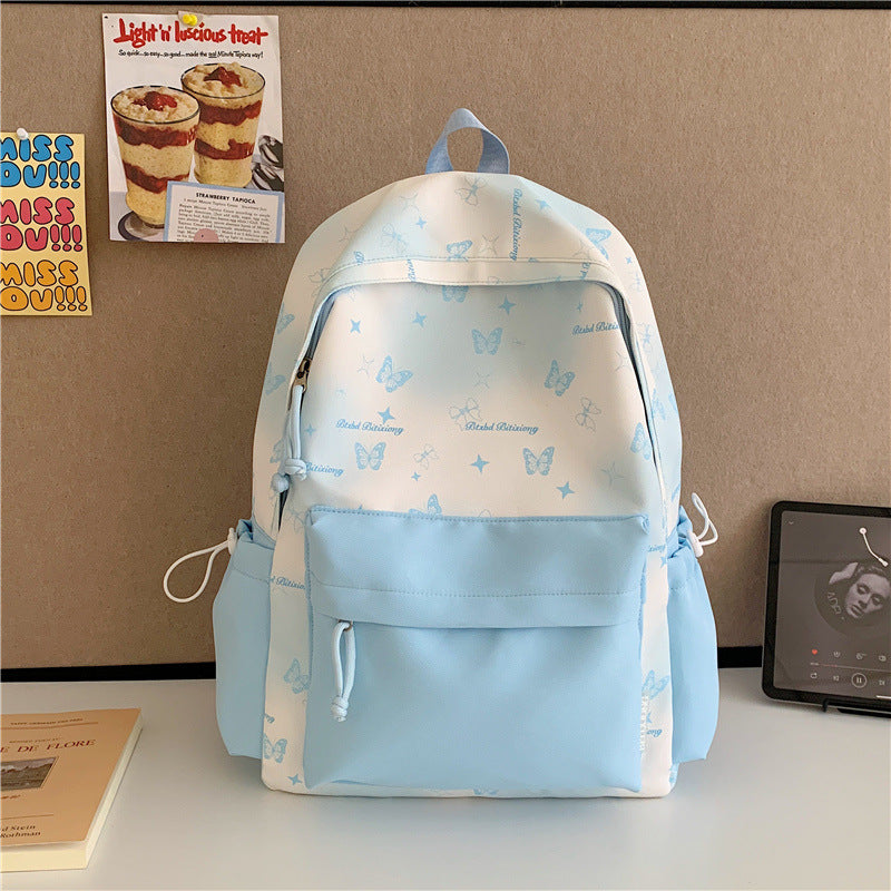 Butterfly Print Backpack Kalsten