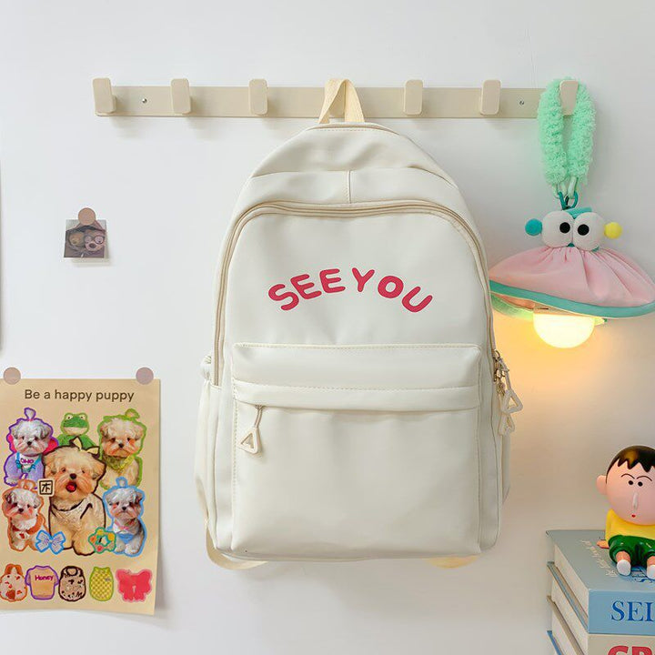 Playful Graphic Print Backpack