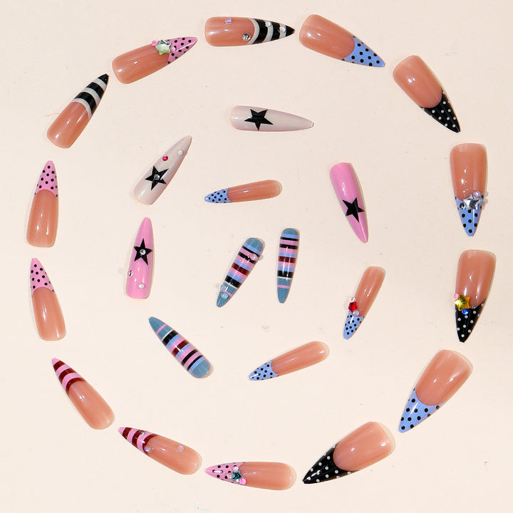 Decorative Stiletto Nail Art Extensions Kalsten 1789713184